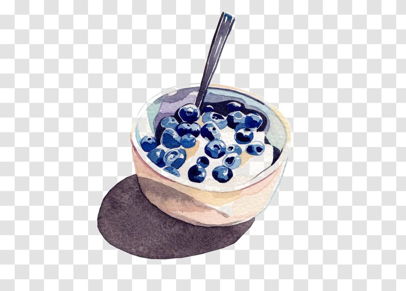 Watercolor Painting Breakfast Illustrator Illustration - Book - Yogurt Transparent PNG