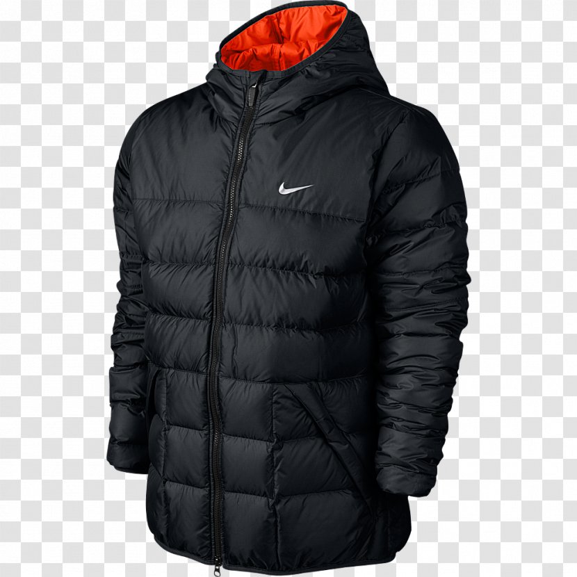 Hoodie Jacket Nike Parka Down Feather - Padding Transparent PNG