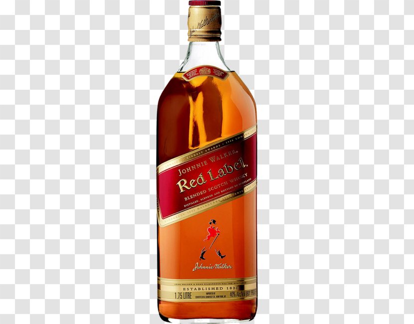 Scotch Whisky Blended Whiskey Distilled Beverage Johnnie Walker - Vodka Transparent PNG
