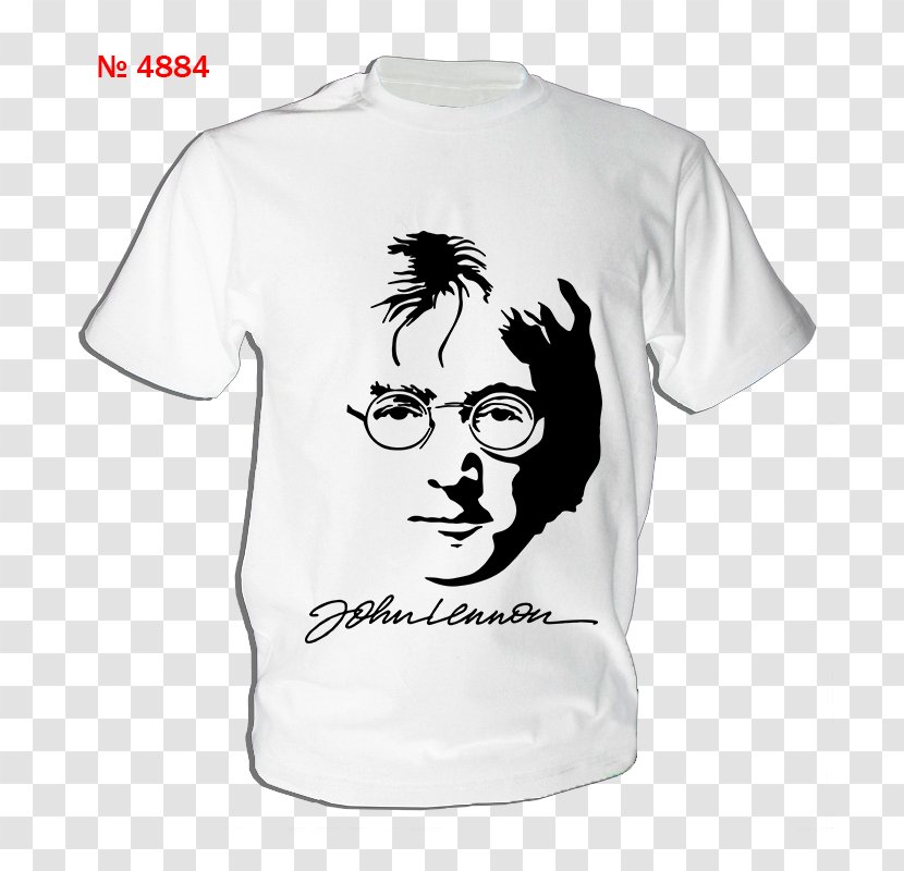 Imagine: John Lennon Drawing Wall T-shirt - Watercolor Transparent PNG