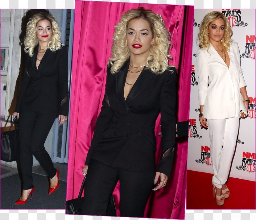 Clothing Fashion Coat Suit Jacket - Flower - Rita Ora Transparent PNG