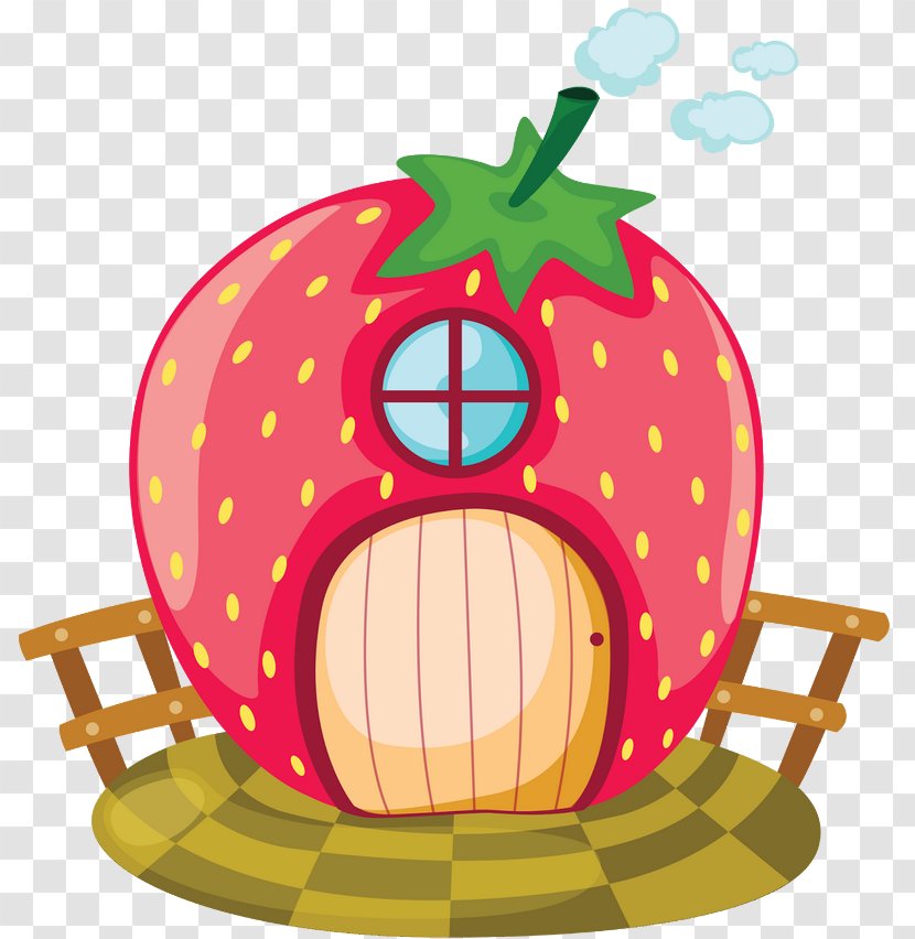 Vector Graphics Clip Art Illustration Strawberry Cartoon - Food Transparent PNG