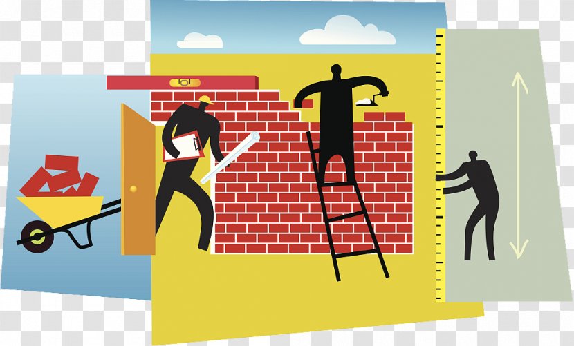 Photography Brick Illustration - Fotosearch - Builders Build Square Walls Transparent PNG