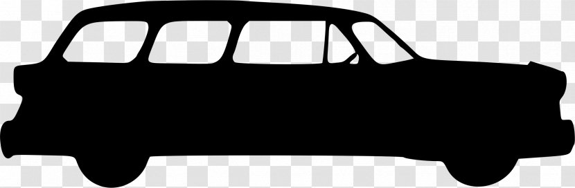 Car Silhouette Clip Art - Black And White - Sprint Racing Transparent PNG