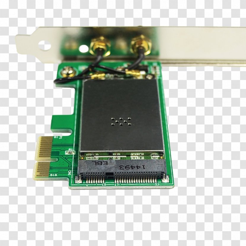 Microcontroller TV Tuner Cards & Adapters Computer Hardware Mini PCI Express - Network Transparent PNG