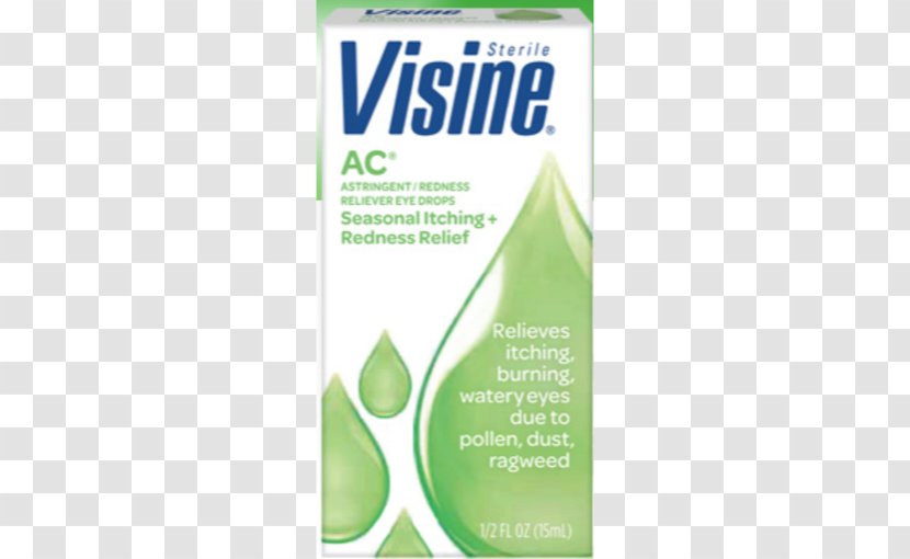 Visine-A Eye Allergy Relief Drops & Lubricants Visine Tears Dry - Syndrome Transparent PNG