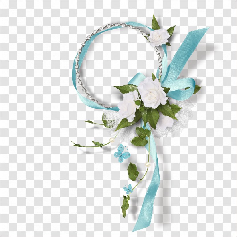 Gift Download Computer File - Floral Design - With Transparent PNG