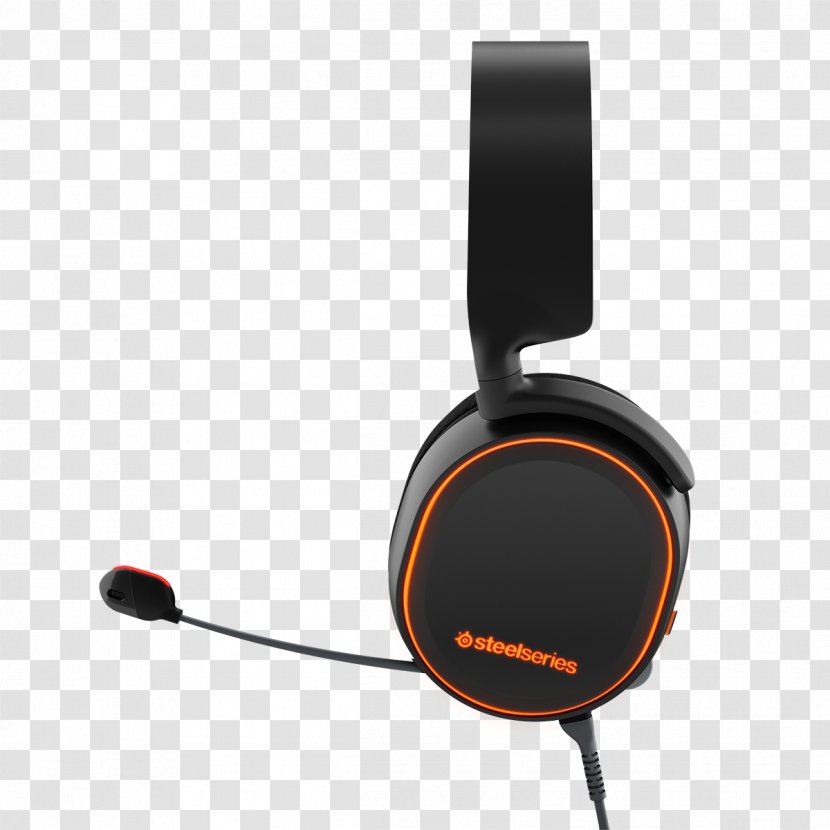 SteelSeries Arctis 5 Black 7.1 Surround Sound Headphones DTS - Usb Transparent PNG