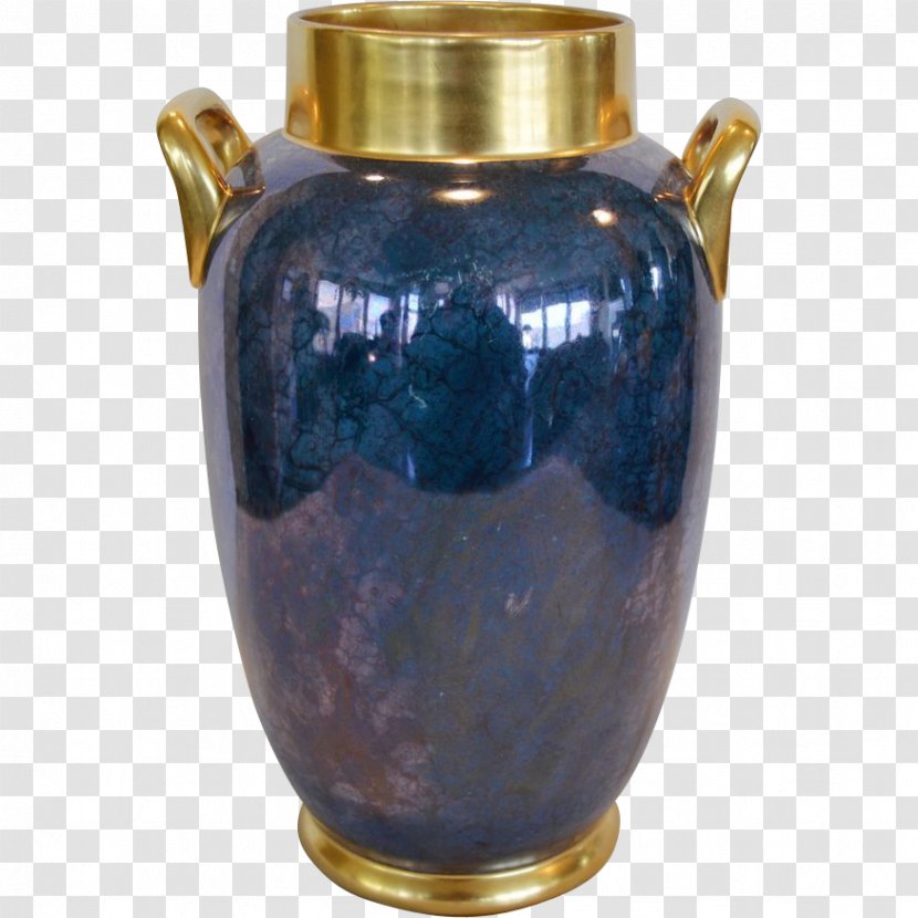 Vase Pottery Cobalt Blue Urn Transparent PNG