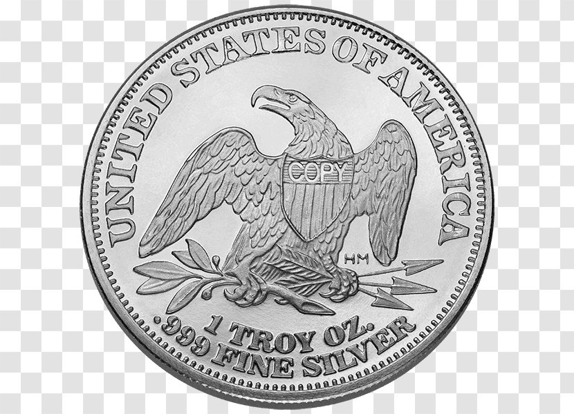 United States Seated Liberty Coinage Silver Mint Bullion - Coin Transparent PNG