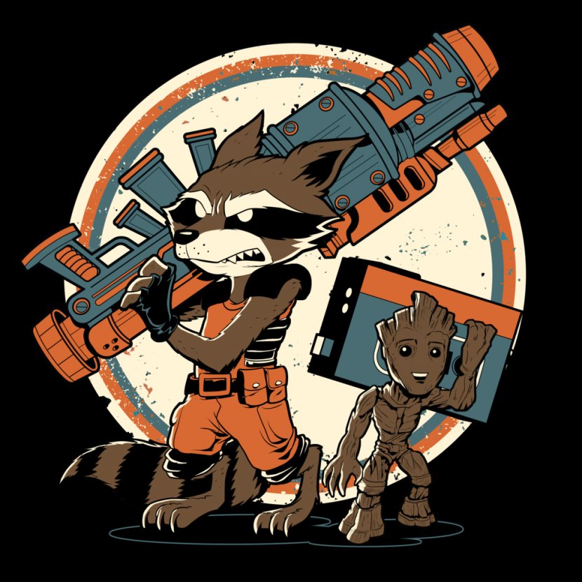 Rocket Raccoon Baby Groot Star-Lord Drax The Destroyer Transparent PNG