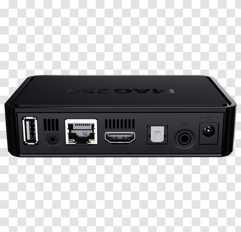 Set-top Box IPTV Over-the-top Media Services Digital Player Infomir MAG254 Récepteur Multimédia Numérique - Electronics Accessory - NoirIp Tv Transparent PNG