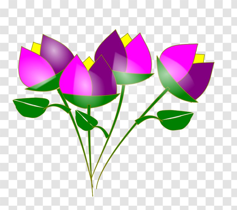 Flower Clip Art - Flowering Plant - Pretty Cliparts Transparent PNG