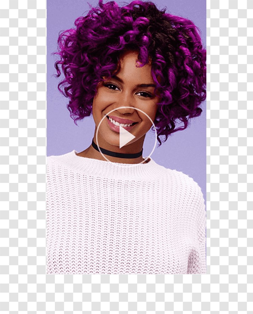 Hair Coloring Purple Schwarzkopf - Forehead Transparent PNG