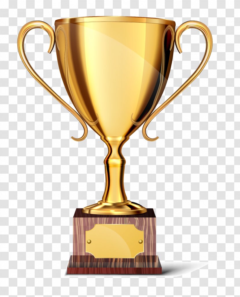 Trophy Cup Clip Art - Golden Transparent PNG