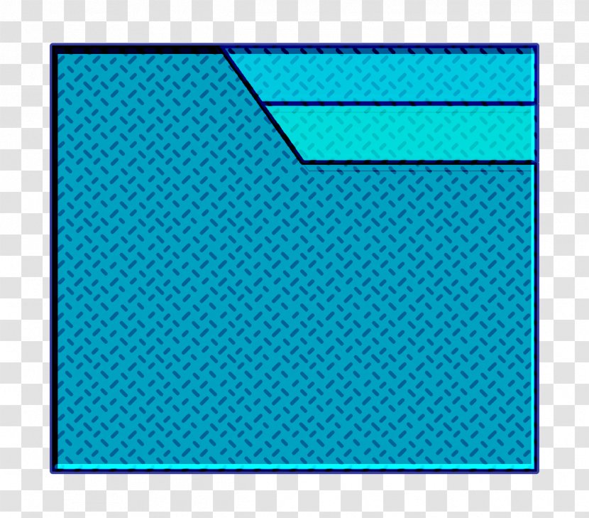 Folder Icon Essential - Teal - Electric Blue Azure Transparent PNG