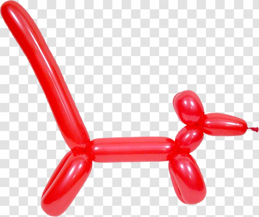 Toy Balloon Modelling Children's Party - Red - RED LINES Transparent PNG