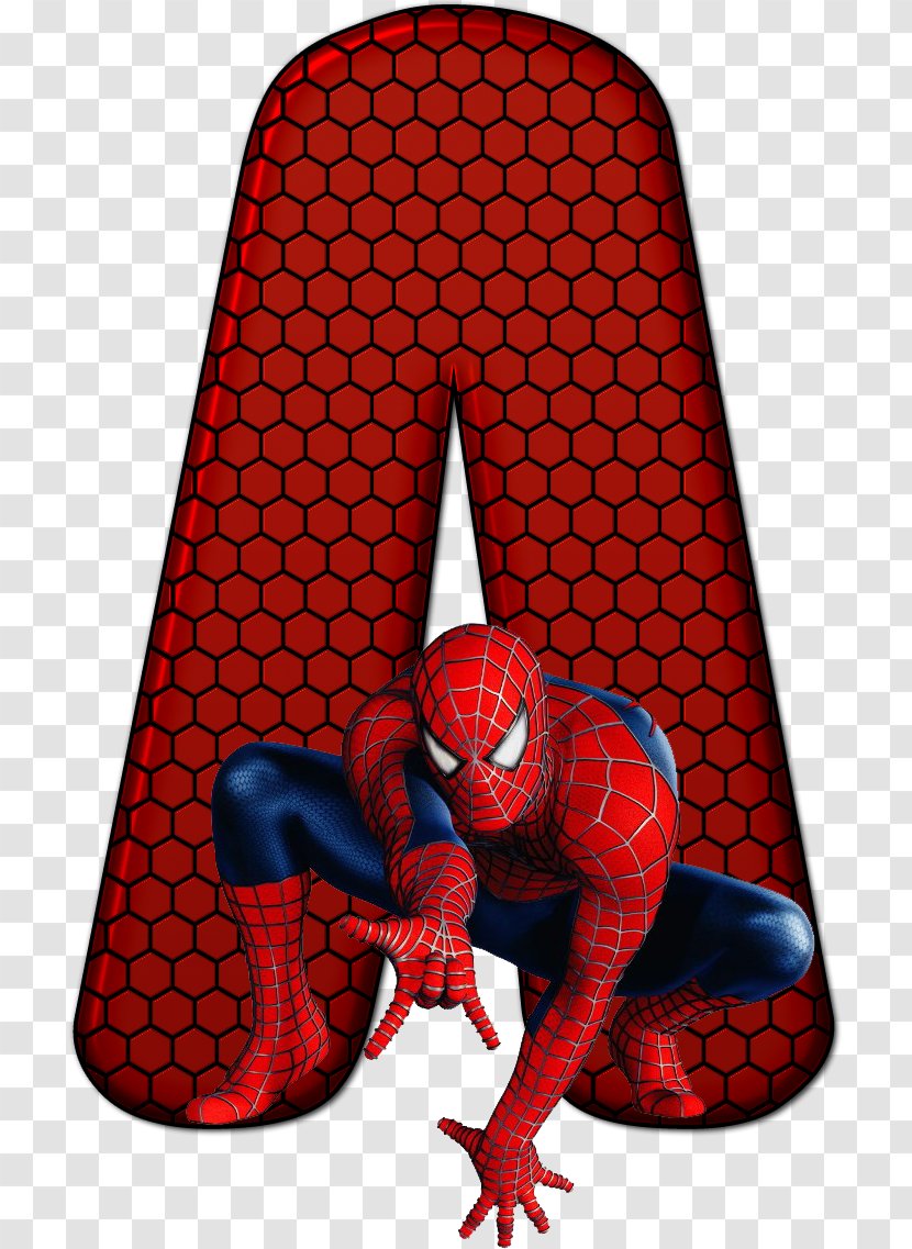 Spider-Man Superhero Alphabet Male Clip Art - Samuel - Spider-man Transparent PNG