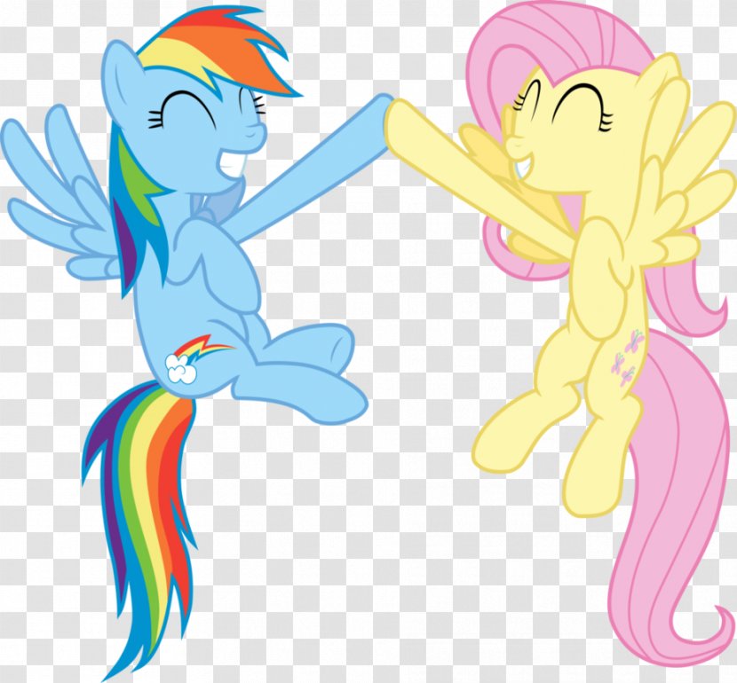 Pony Derpy Hooves Rainbow Dash Fluttershy Horse - Silhouette Transparent PNG