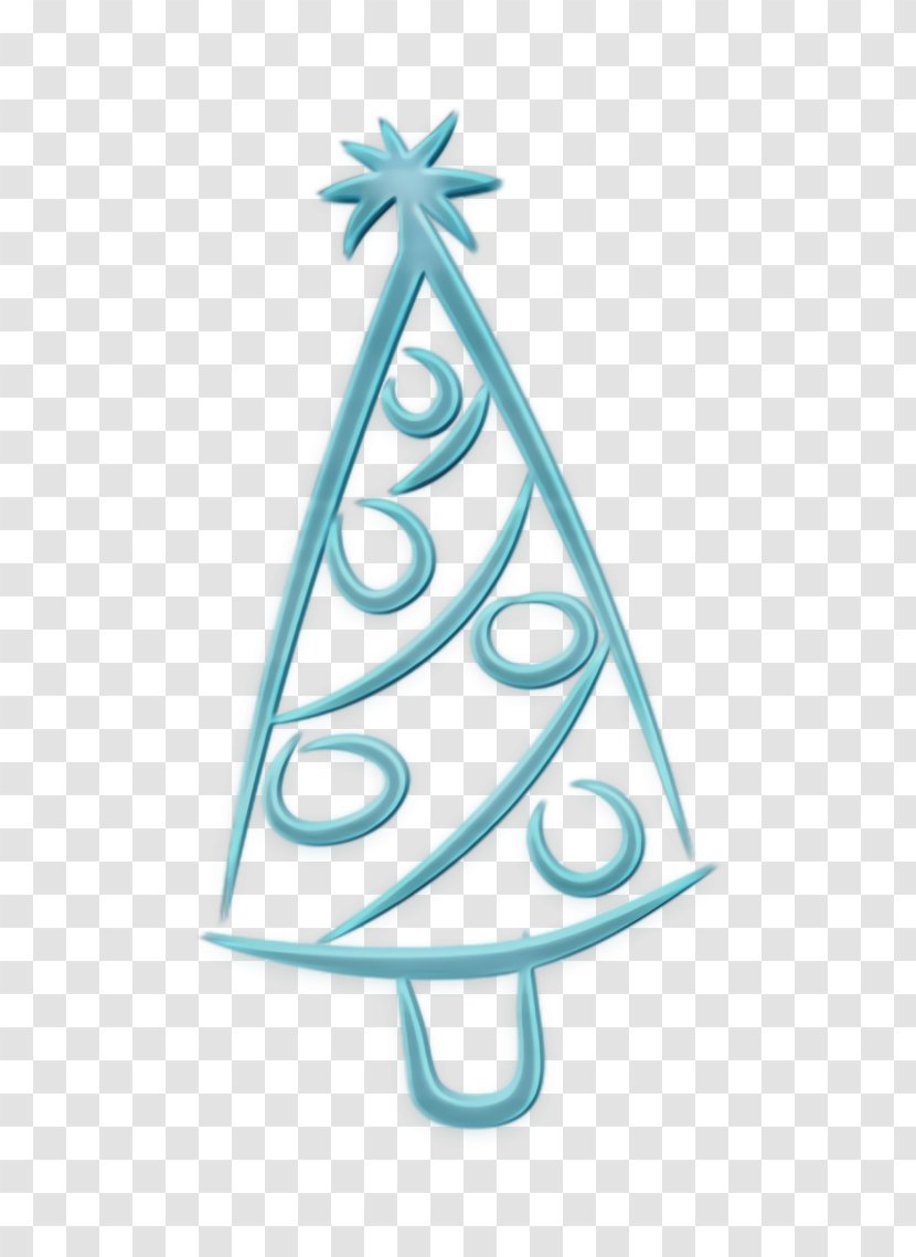 Celebration Icon Christmas Decoration - Cone Transparent PNG