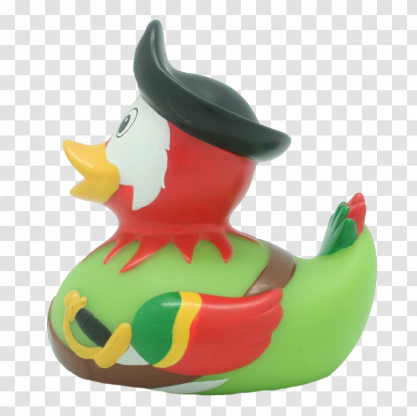 Rubber Duck Toy Piracy Amazonetta - Anatidae - Pirate Parrot Transparent PNG