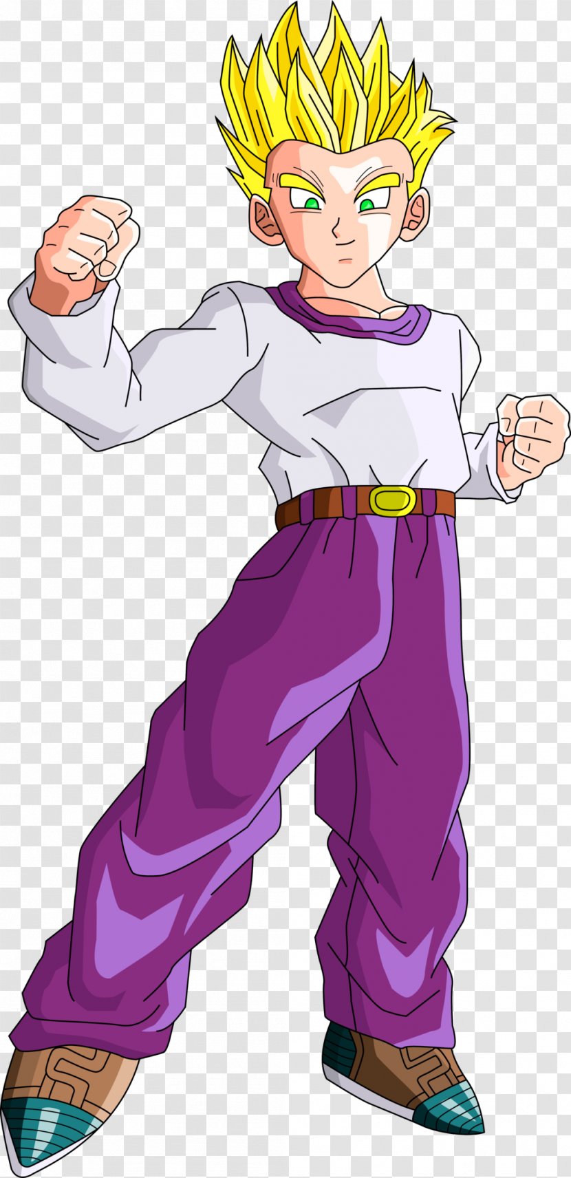 Goten Trunks Goku Gohan Cell - Silhouette - Dragon Ball Transparent PNG