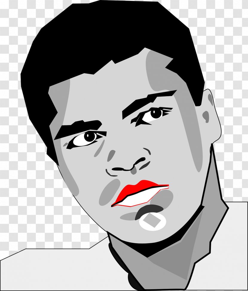 Muhammad Ali Boxing Heavyweight Clip Art - Cartoon Transparent PNG