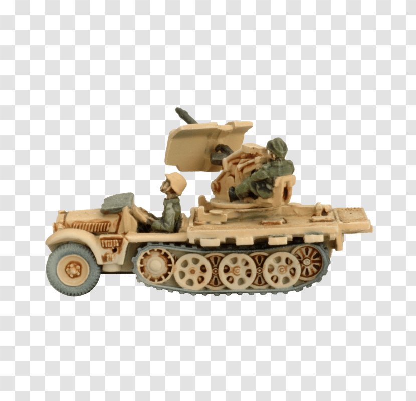 Churchill Tank Armored Car Sd.Kfz.10/4 Scale Models - Self Propelled Artillery - Afrika Korps Transparent PNG