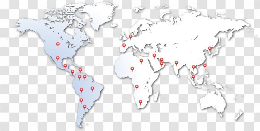 World Map Line Art Transparent PNG
