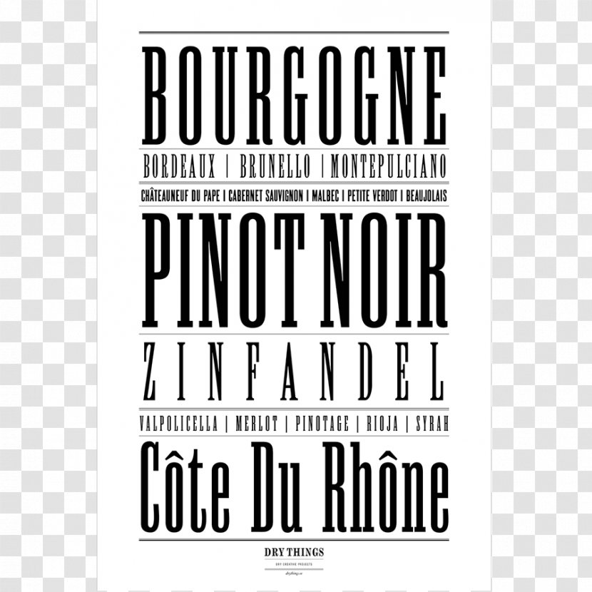Font Brand - Text - Wine Poster Transparent PNG