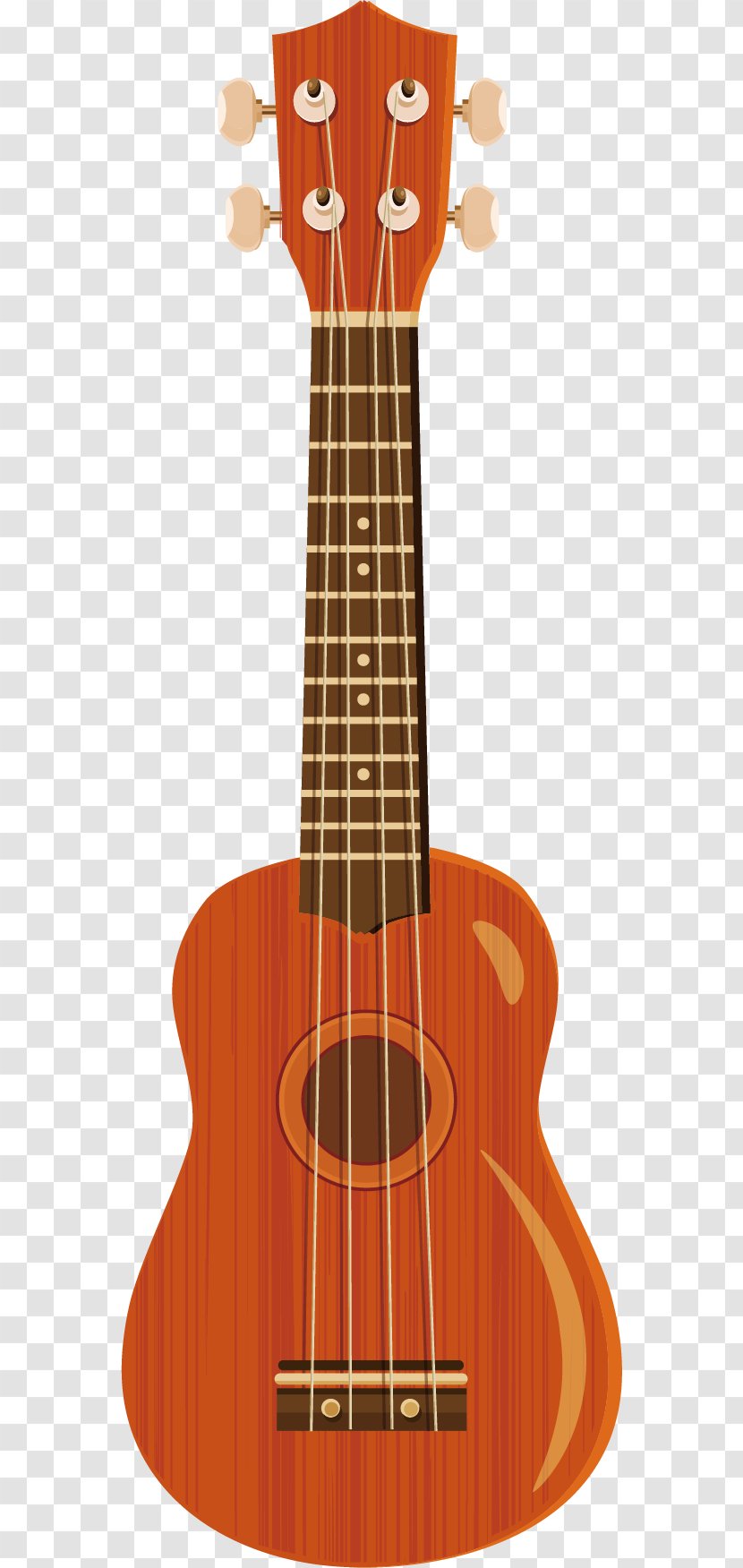 Ukulele Bass Guitar Acoustic Tiple - Plucked String Instruments - Folk Vector Transparent PNG