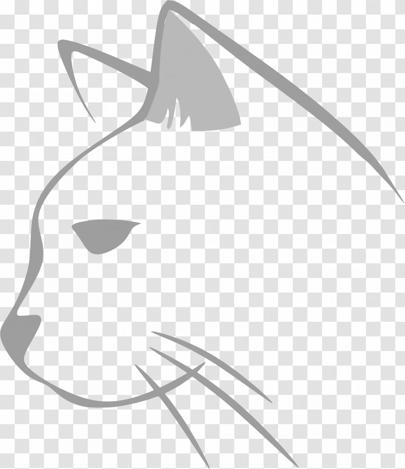 Cat Felidae Kitten Clip Art Line - Flower Transparent PNG