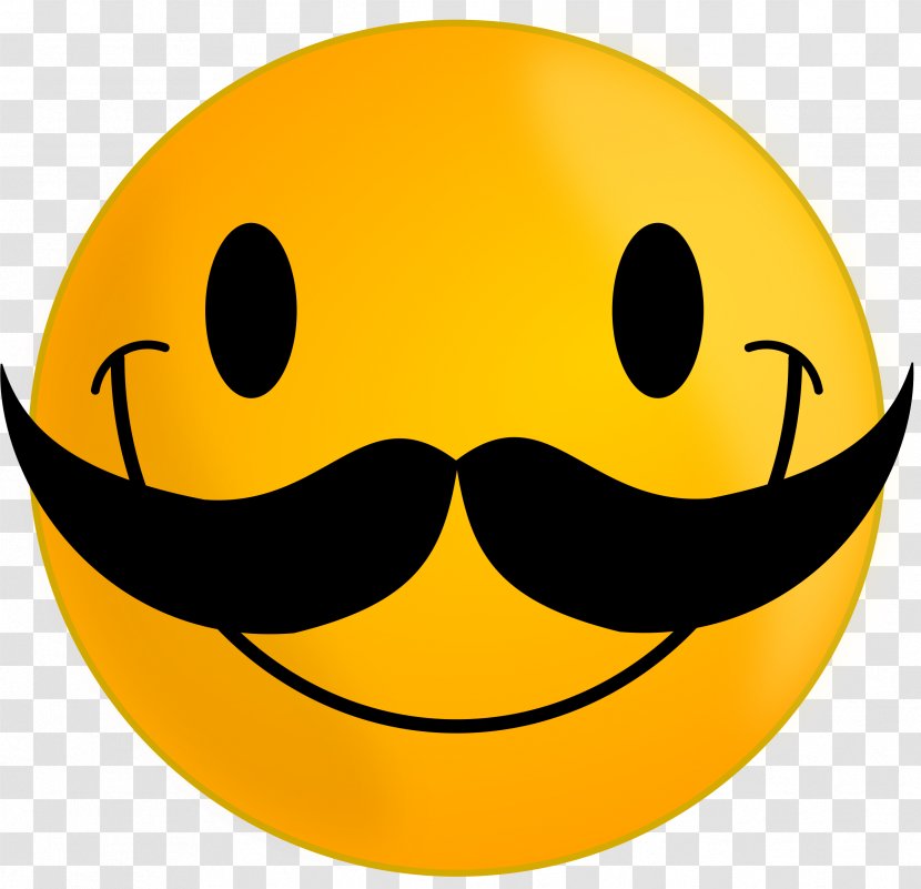 Smiley Moustache Emoticon Face Clip Art - Smile Heart Cliparts Transparent PNG