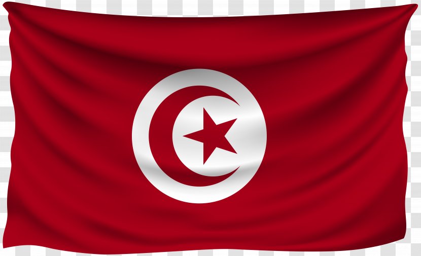 Flag Of Tunisia Clip Art - Symbol - Shriveled Transparent PNG