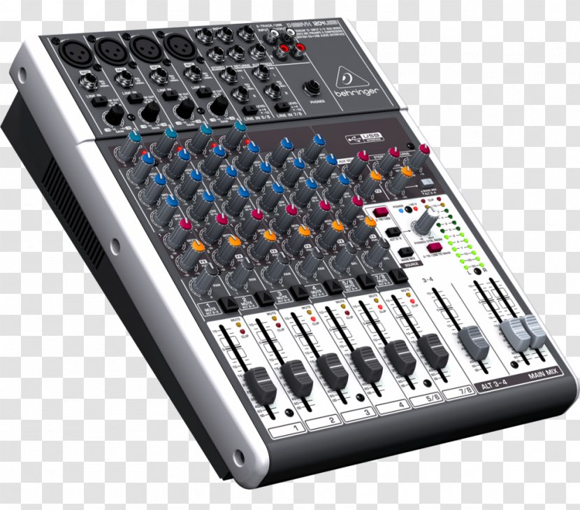 Microphone Audio Mixers Behringer Dynamic Range Compression - Mixing Console - Mixer Transparent PNG
