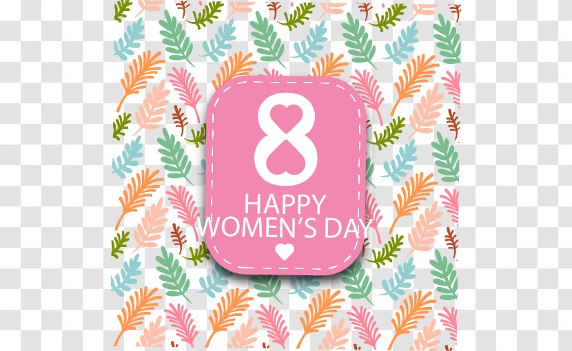 Woman Euclidean Vector - International Women S Day - Fresh Color Women's Greeting Cards Material Transparent PNG