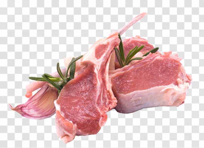 Raw Foodism Lamb And Mutton Meat Chop Loin - Frame Transparent PNG