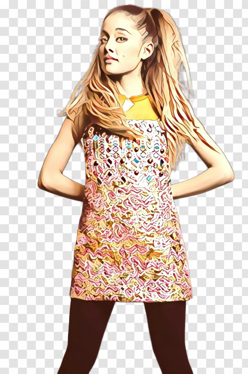 Clothing Fashion Model Yellow Dress Pink - Day Neck Transparent PNG