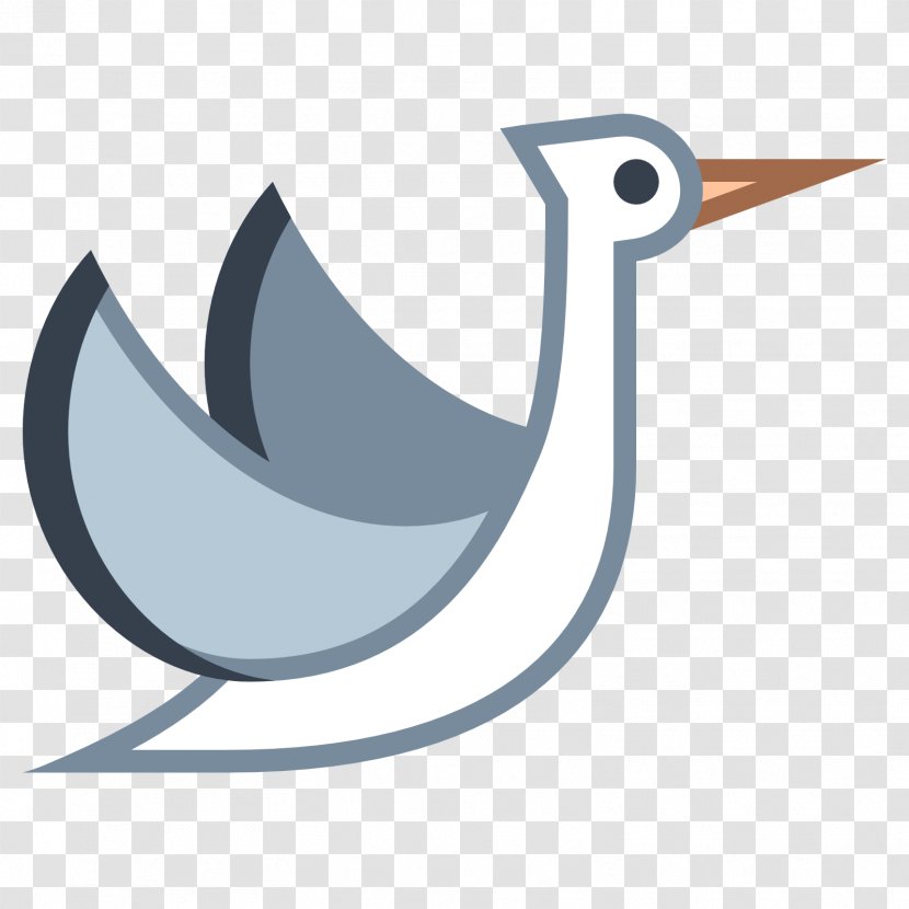 White Stork Clip Art - Water Bird - Ducks Geese And Swans Transparent PNG
