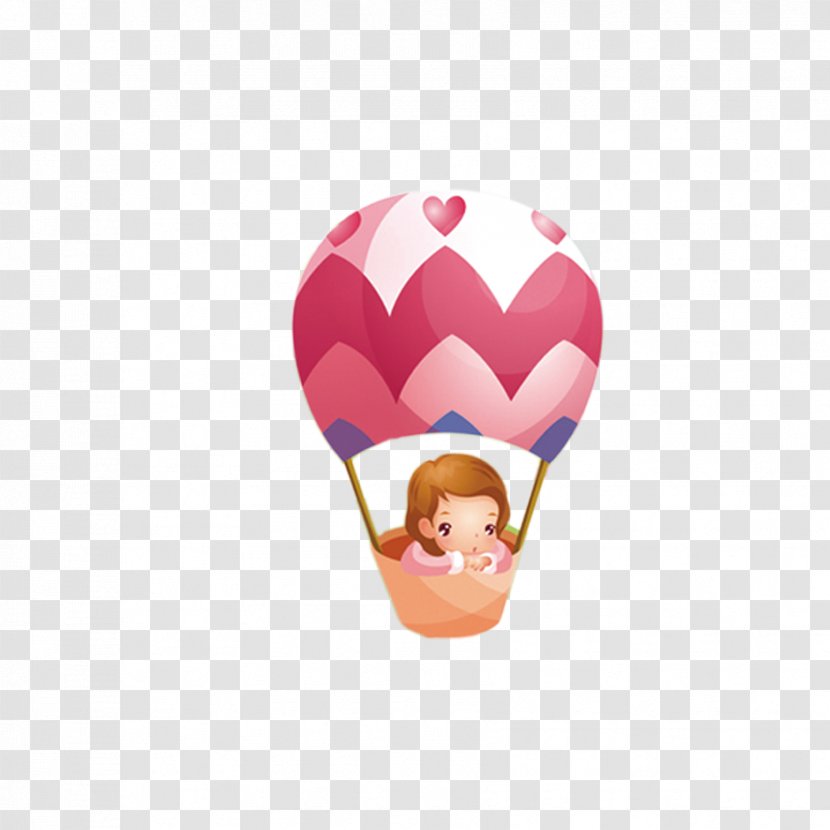 Balloon Child Cartoon - Motif - Cute Element Transparent PNG