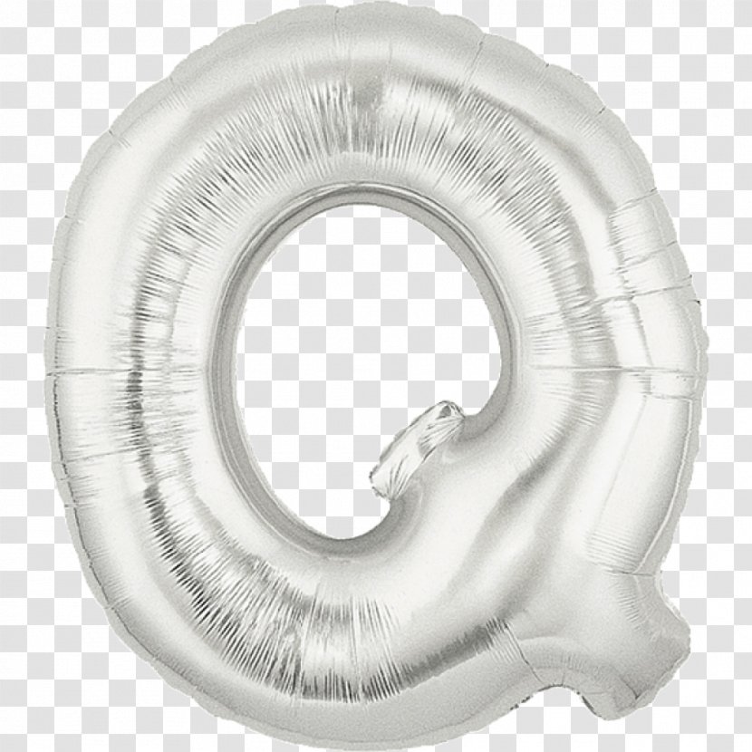 Mylar Balloon BoPET Aluminium Foil Silver - Letter Q Transparent PNG