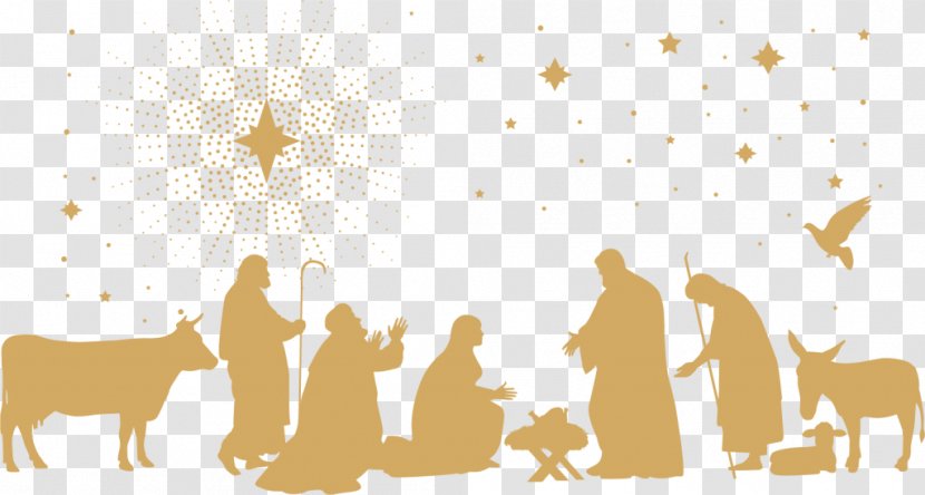 Nativity Of Jesus Scene Biblical Magi Las Posadas Bethlehem - Sky - Christmas Transparent PNG