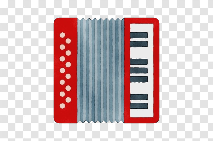 Accordion Red Musical Instrument Folk Instrument Technology Transparent PNG