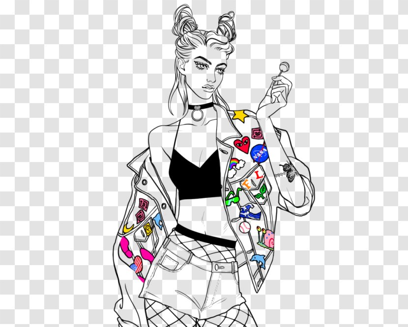 Drawing Line Art /m/02csf Clip - Woman - Aestheticism Candy Transparent PNG