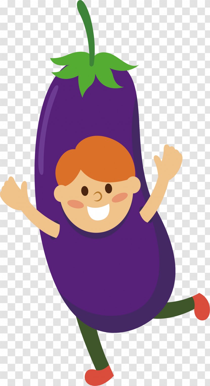 Fruit Vegetable Pivijay Eggplant Illustration - Cheered Villain Transparent PNG