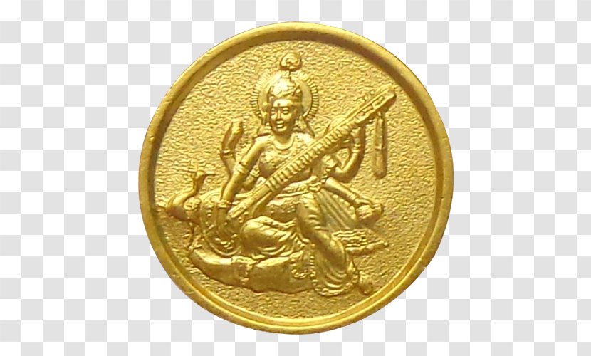Gold Coin Silver Numismatics Collecting - Metal - Lakshmi Transparent PNG