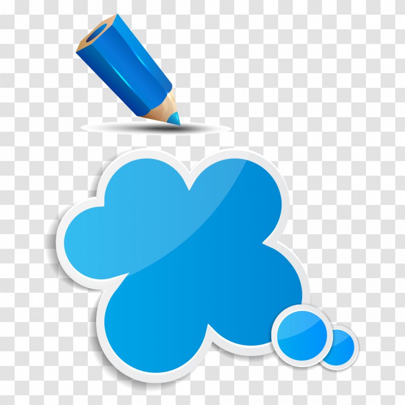 Paper Creativity - School Supplies - Cartoon Clouds Transparent PNG