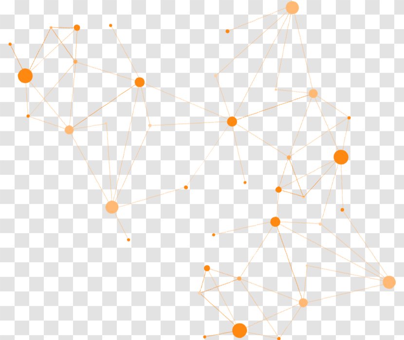 Line Point Pattern - Orange Transparent PNG