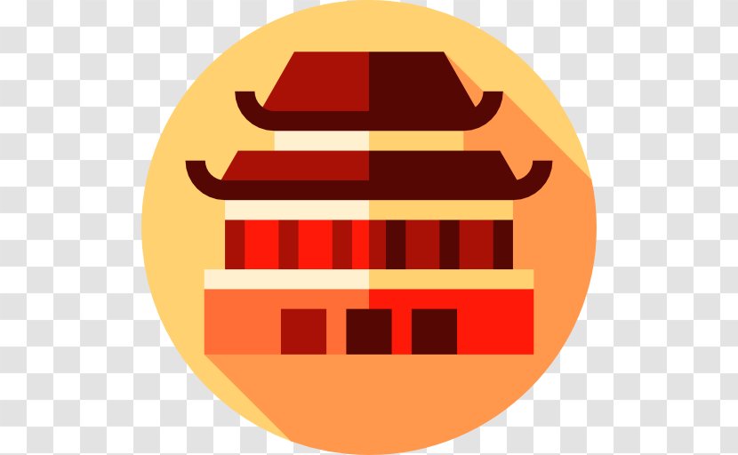 Forbidden City Clip Art - Orange Transparent PNG