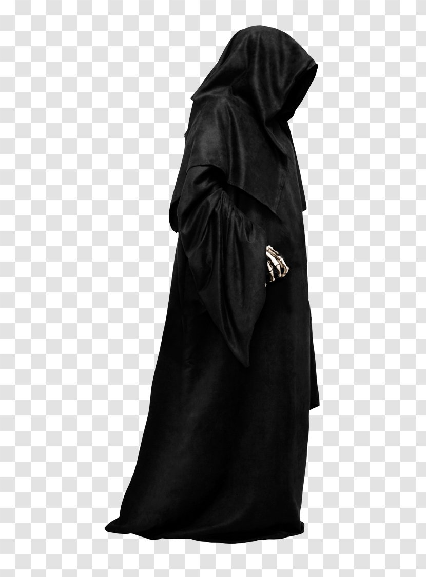 Robe Cloak Black M - Outerwear - Grim Reaper Transparent PNG